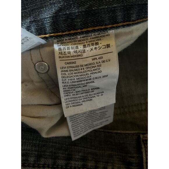 Levi’s 505 Jeans Men's 34x32 Medium Wash Denim Cotton Blue Outdoor Travel - Picture 10 of 13